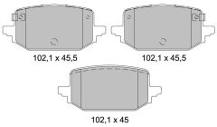 MGA FREN BALATA ARKA NISSAN QASHQAI III (J12) 1.3 DIG-T 2021- / RENAULT KANGOO 2021- 440609529R