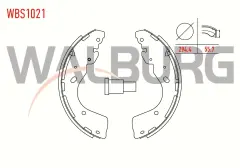 WALBURG FREN PABUC BALATA ARKA TOYOTA HI-LUX PICK UP (TGN1_GGN2_GGN1_KUN2_KUN1_) 2.5 D-4D 4X4 LEVYELI 295X61,4 mm 2005- / HILUX PICK UP 2.5 D 2005-2011 / HILUX PICK UP 2.5 D4D 2005-2011