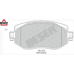 BSR FREN BALATA ON IKAZLI RENAULT MEGANE IV (B9A/M_) 1.5 DCI 2016- / MEGANE IV (B9A/M_) 1.6 DCI 2016- / MEGANE IV (B9A/M_) 1.6i 2016- / MEGANE IV (B9A/M_) 1.2 TCE 2016- 4106033407R