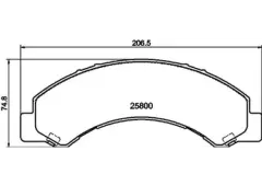 BSR FREN BALATA ON IKAZLI ISUZU NKR - NLR - NPR 2006- 446537090