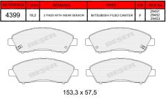 BSR FREN BALATA ARKA MITSUBISHI FUSO CANTER EURO 6 2012 MK585735