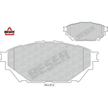 BSR FREN BALATA IKAZLI ON MITSUBISHI CANTER EURO 5 200 MK585740