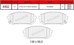 BSR FREN BALATA ON IKAZLI HYUNDAI ELANTRA 2021- / i20 - i30 2021- 58101AAA00