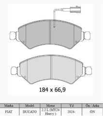 BSR FREN BALATASI ÖN JUMPER IV DUCATO IV BOXER IV 77361194