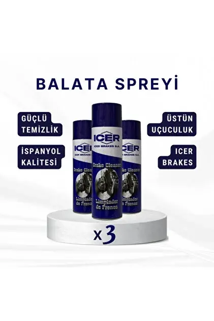 ICER 3 ADET ICER FREN BALATA TEMİZLEME SPREYİ 500 ML