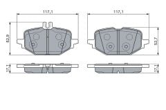 BOSCH FREN BALATA ARKA MERCEDES C SERISI (W206, S206) 2021- / E SERISI (W214, S214) 2023-