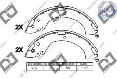 DJ ARKA PABUÇ BALATA L200 2.0 2.5D 2.5TD (96-07) L400